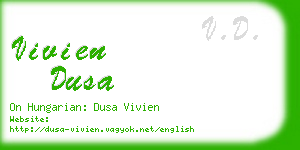 vivien dusa business card